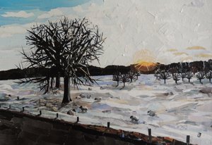 Winter Twilight - Chatsworth Estate by Kirstie Adamson